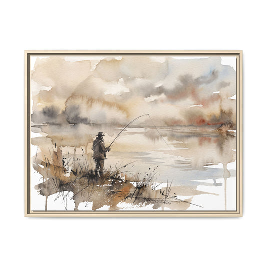 Landfiskaren - akvarell
