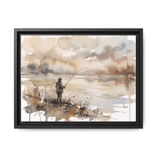 Landfiskaren - akvarell